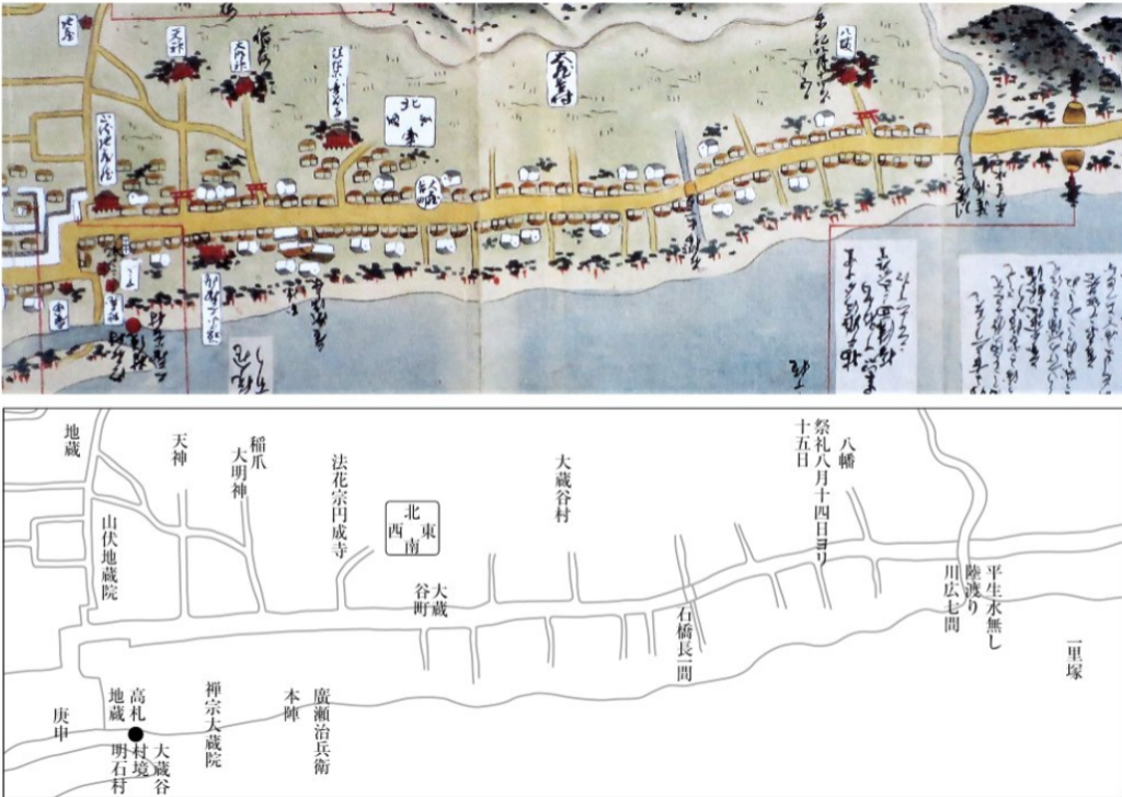 大蔵谷の古地図